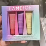 Laneige On-The-Glow Balm Trio 3-Pack 30g - Hydrating Brightening Lip Glowy Balm Set in Berry, Gummy Bear & Vanilla for Soft, Plump, Glowing Lips