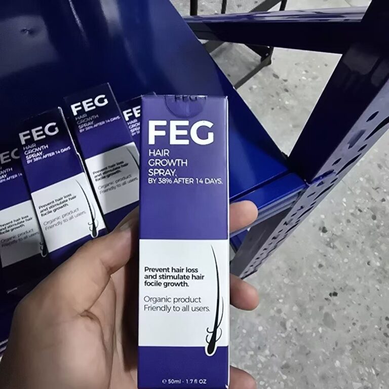 FEG Hair Growth Spray 50ml organic herbal anti hair loss scalp spray activate dormant follicles reduce thinning hair boost regrowth mild formula for men women sensitive oily dry scalp