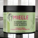 Mielle Rosemary Mint Strengthening Hair Masque 340g | Biotin Infused Deep Conditioning Repair Mask Reduce Breakage for Dry Curly Damaged Hair