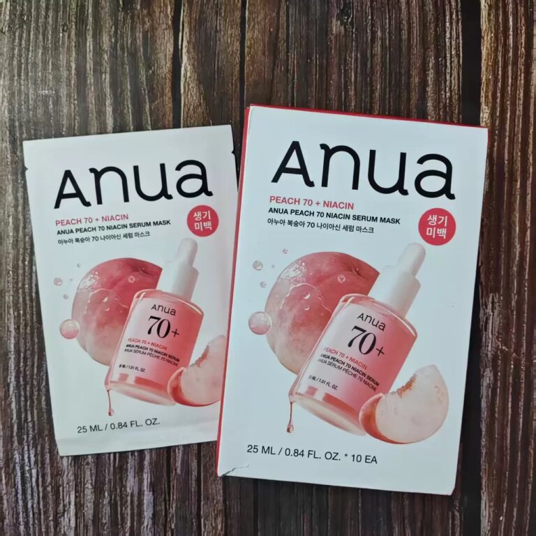 Anua Peach 70 Niacin Serum Mask 10pcs peach brightening Korean facial mask