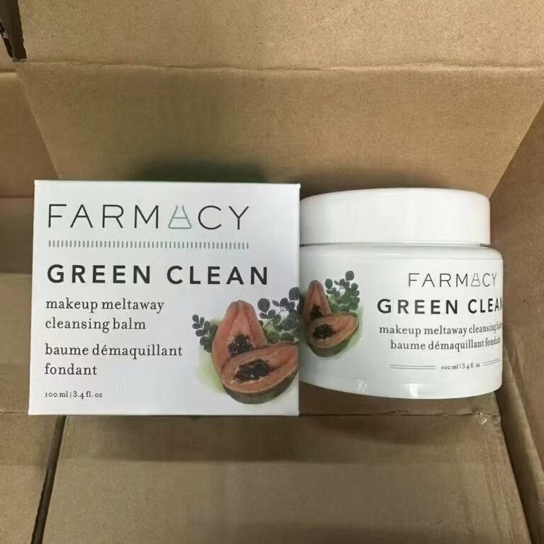 Farmacy Green Clean Papaya Makeup Meltaway Cleansing Balm 100ml natural papaya enzyme gentle exfoliating makeup remover balm dissolve waterproof makeup oil to milk non-irritating cleansing balm for sensitive dry oily skin