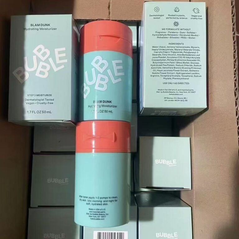 BUBBLE Slam Dunk Hydrating Moisturizer 50mL vegan cruelty-free plant-based daily hydrating face lotion for sensitive skin