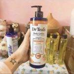 Dr Teal's Citrus Vitamin C Glow & Radiance Body Lotion 532ml 24h moisture cocoa shea butter vitamin C E citrus essential oil brightening hydrating body cream