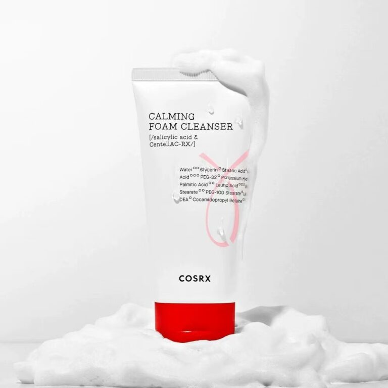 COSRX Calming Foam Cleanser Centella BHA calming sensitive acne Korean foam cleanser