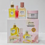 Gisou Honey Gloss Hydration Heroes 4-Piece Gift Set | Full Honey Infused Hair & Lip Care Kit Mini Hair Oil Tinted Lip Oil Original Hair Perfume Full Size Hair Mask Luxury Gift Box For Damaged Dry Frizzy Hair Chapped Lips