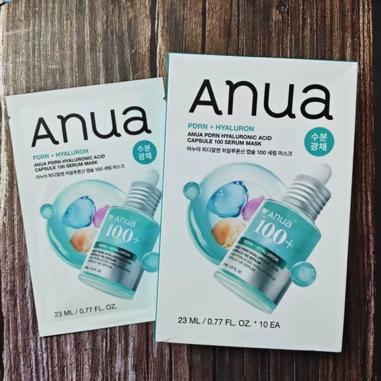 Anua PDRN Hyaluronic Acid Capsule 100 Serum Mask 23ml*10 Sheets PDRN Repair Hydrating Korean Facial Sheet Mask