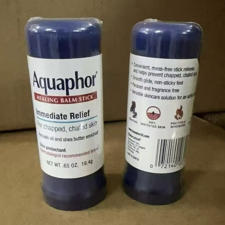 Aquaphor Healing Balm Stick Immediate Relief 18.4g portable mess-free balm stick for chapped chafed windburned skin