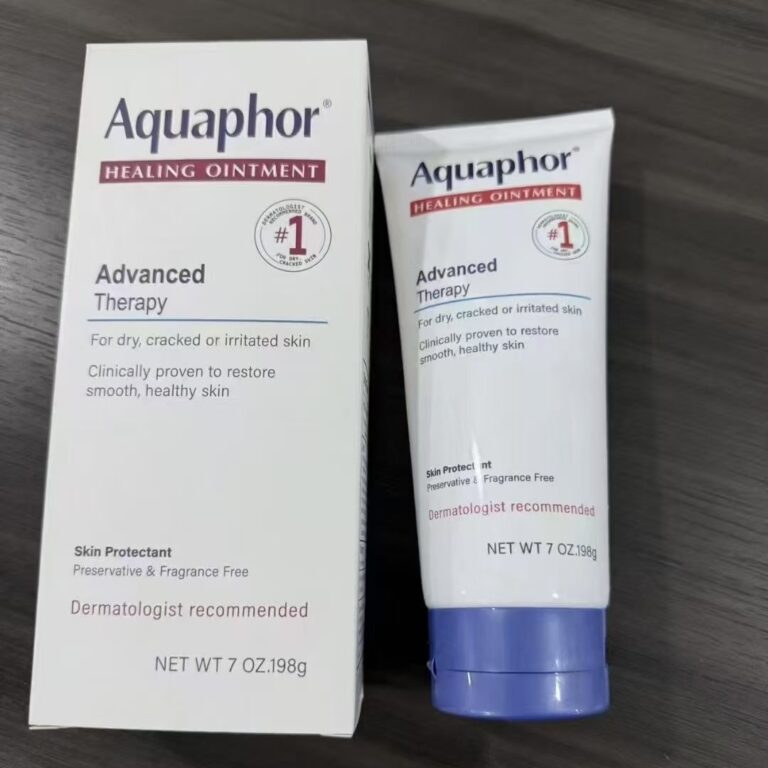Aquaphor Advanced Therapy Healing Ointment 198g Tube fragrance-free portable skin ointment for dry cracked irritated sensitive skin
