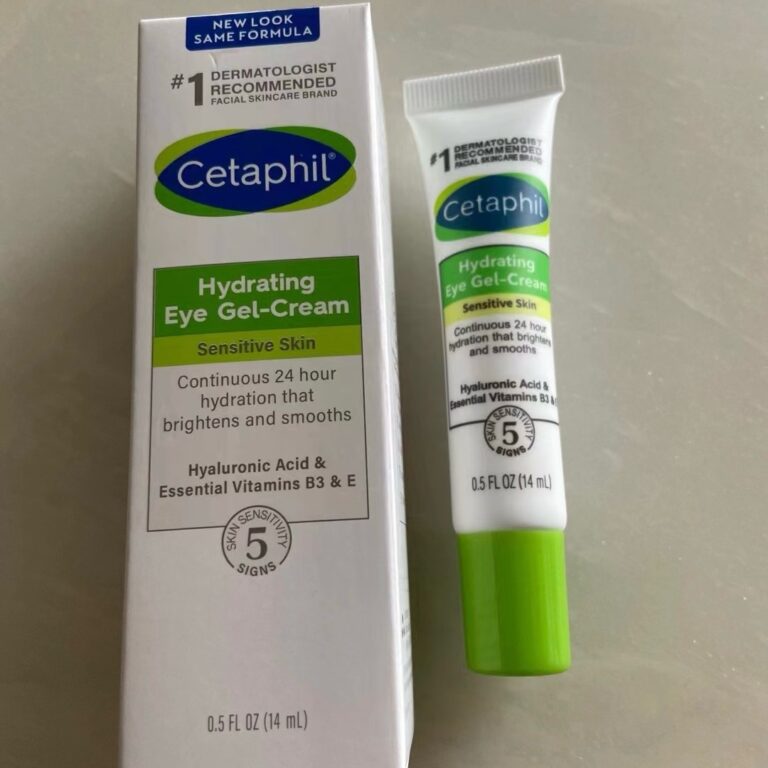 Cetaphil Hydrating Eye Gel-Cream 14ml hyaluronic acid vitamin B3 E 24h brightening smoothing eye gel cream for delicate sensitive eye skin