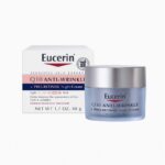 Eucerin Q10 Anti-Wrinkle + Pro-Retinol Night Cream 48g dual Q10 & gentle pro-retinol overnight anti-aging moisturizer dermatologist tested sensitive skin night cream smooth fine lines deep repair