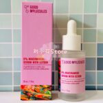 Good Molecules 5% Niacinamide Serum with Ectoin 30ml | Low-Irritation Gentle Niacinamide Essence Oil Control Minimize Pores Strengthen Skin Barrier Soothe Sensitive Breakout-Prone Skin Mild Daily Balancing Serum