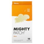 Hero Mighty Patch Nose Hydrocolloid Nose Patches 10 Count | Overnight Blackhead Whitehead Absorbing Nose Pore Strips Gentle Pain-Free Hydrocolloid Nose Patch For Clogged Pores Oily Combination Skin