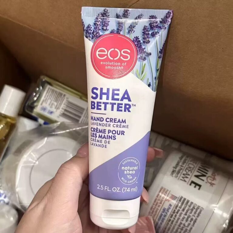eos Shea Better Lavender Crème Hand Cream 74ml wild natural shea butter hydrating lavender scented non-greasy hand lotion for dry cracked rough hands
