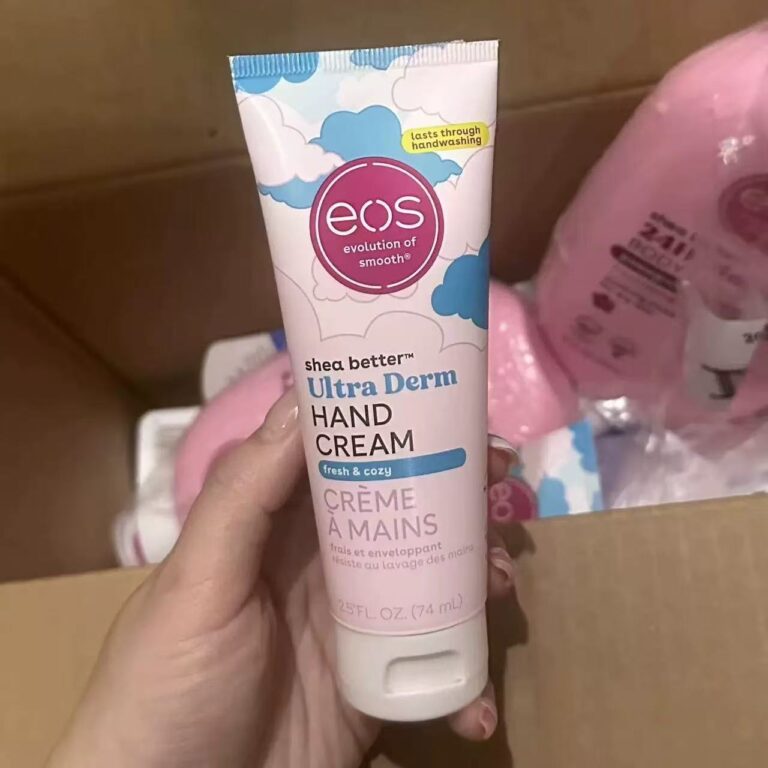 eos Shea Better Ultra Derm Hand Cream Fresh & Cozy 74ml wild natural shea butter wash-resistant long lasting moisturizer non-greasy repair dry cracked rough hands portable tube hand lotion